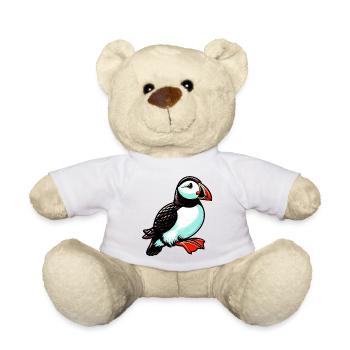 Puffin - Teddy Bear - white - Front