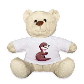 Otter - Teddy Bear - white - Front