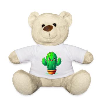 Cactus - Teddy Bear - white - Front