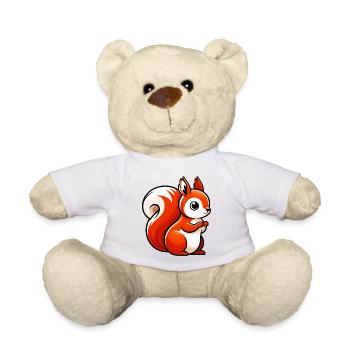 Squirrel - Teddy Bear - white - Front