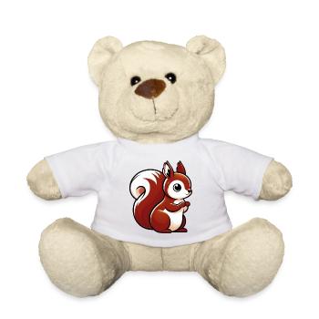 Squirrel - Teddy Bear - white - Front