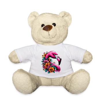 Flamingo - Teddy Bear - white - Front
