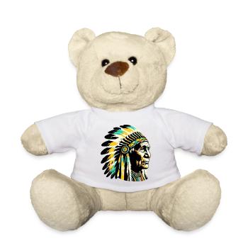 American Indian American - Teddy Bear - white - Front