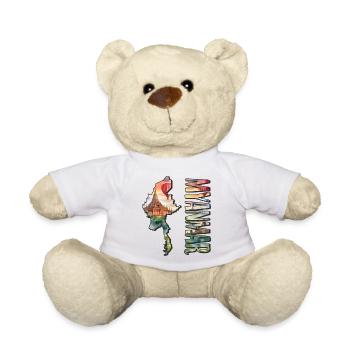 Watercolor Map Myanmar - Teddy Bear - white - Front