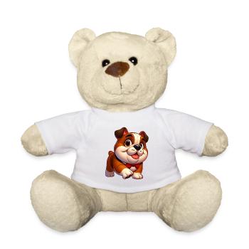 English Bulldog - Teddy Bear - white - Front