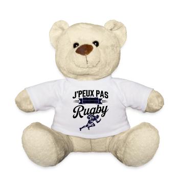J'peux pas j'ai rugby - Nounours - blanc - Devant