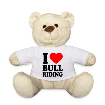 I love bull riding - Teddy - Weiß - Vorne