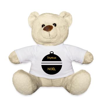 CHRISTMAS. MERRY CHRISTMAS. MERRY CHRISTMAS. NEW YEAR’S DAY - Teddy Bear - white - Front