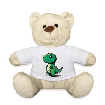 Dinosaure - Nounours - blanc - Devant