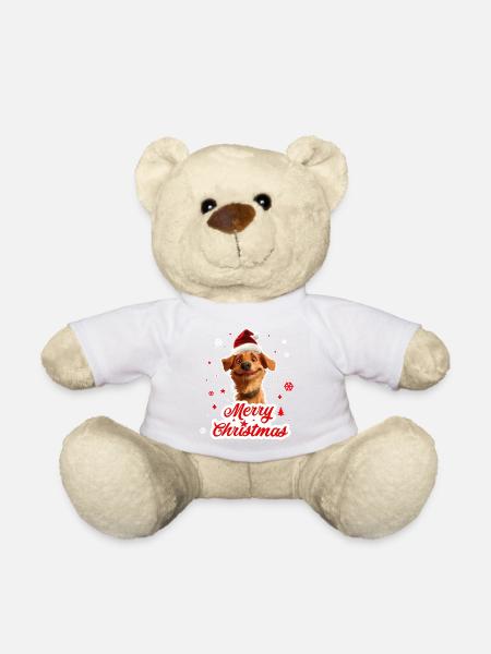 Merry christmas dog - Nounours - blanc