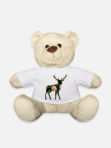 Hirsch - Teddy - Weiß