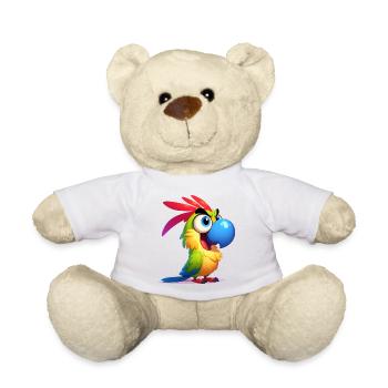Perroquet - Nounours - blanc - Devant