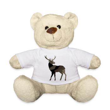 Hirsch - Teddy - Weiß - Vorne