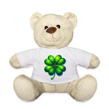 Four-leaf clover - Teddy Bear - white - Front