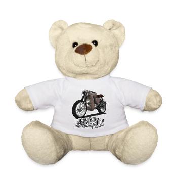 S51 (brown) // Illustration - Teddy Bear - white - Front