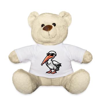 Pelikan Vogel Comic Cool - Teddy - Weiß - Vorne