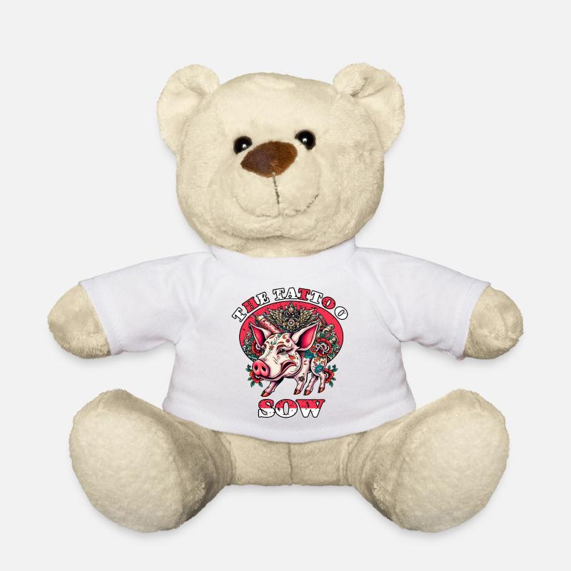 Die Tattoo Sau - Teddy - Weiß