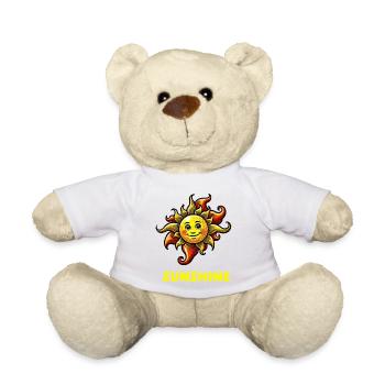 sun sunshine - Teddy Bear - white - Front