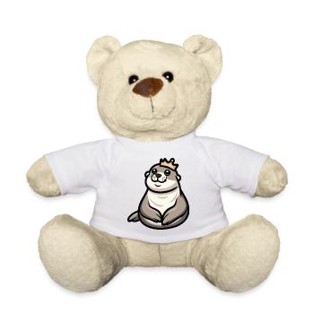 Couronne de dessin animé d’animal de phoque - Nounours - blanc - Devant
