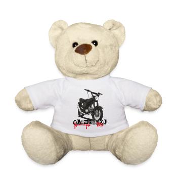 S51 (black) // Illustration - Teddy Bear - white - Front