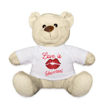 Liebe ohne Grenzen - Teddy - Weiß - Vorne