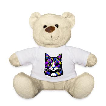 Cat - Teddy Bear - white - Front