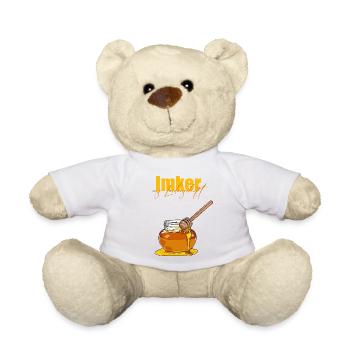 Imker aus Leidenschaft // Illustration - Teddy - Weiß - Vorne