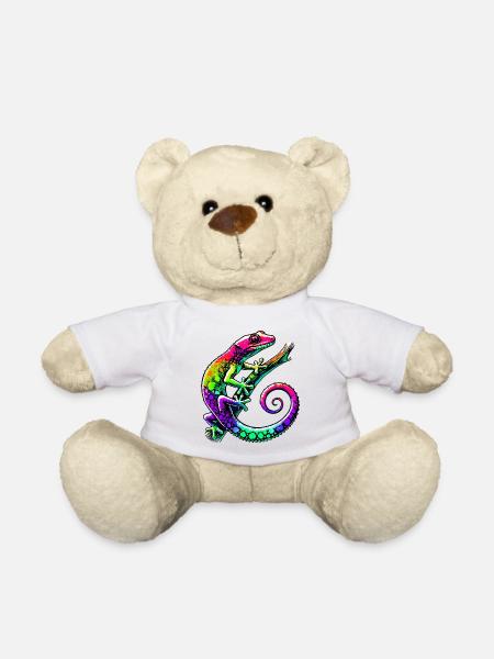 Gecko - Teddy Bear - white