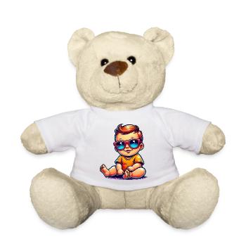 Baby Comic Sonnenbrille - Teddy - Weiß - Vorne