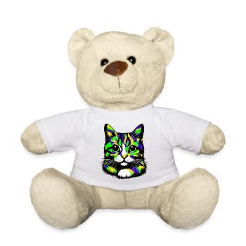 Cat - Teddy Bear - white - Front
