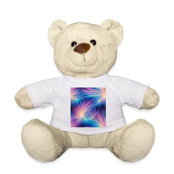 Colorful cosmic explosions - Teddy Bear - white - Front