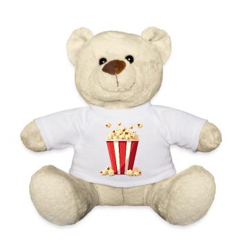Popcorn Costume Carnival - Teddy Bear - white - Front