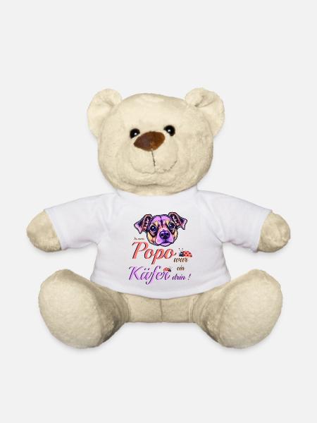 Lustiger Hund - Teddy - Weiß