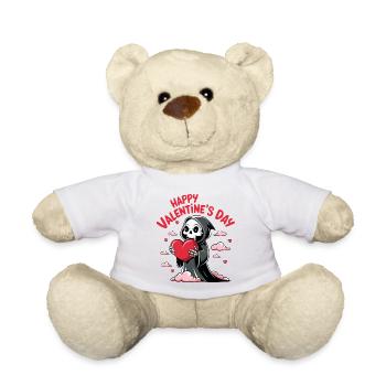 faucheuse amoureuse avec coeur - Nounours - blanc - Devant