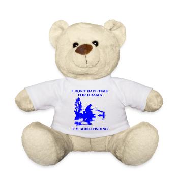 Angler-Spruch - Teddy - Weiß - Vorne