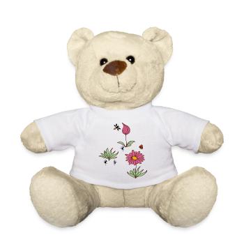 Fleur de bourgeon de plante - Nounours - blanc - Devant