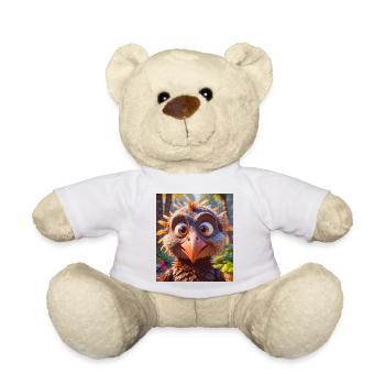 animaux africains super mignons – Vautour - Nounours - blanc - Devant
