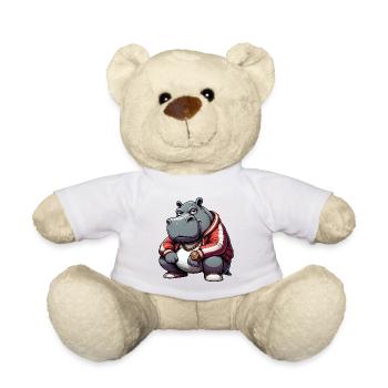 hiphop potame hippopotame - Nounours - blanc - Devant