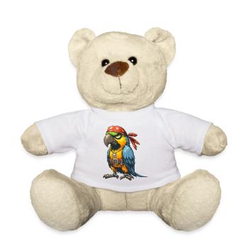 Pirate Parrot - Teddy Bear - white - Front