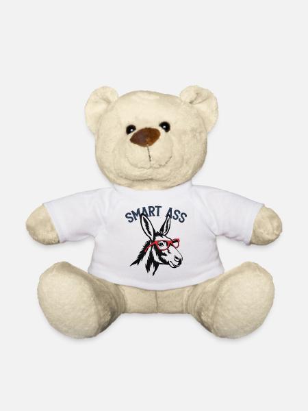Smart Ass - Teddy Bear - white