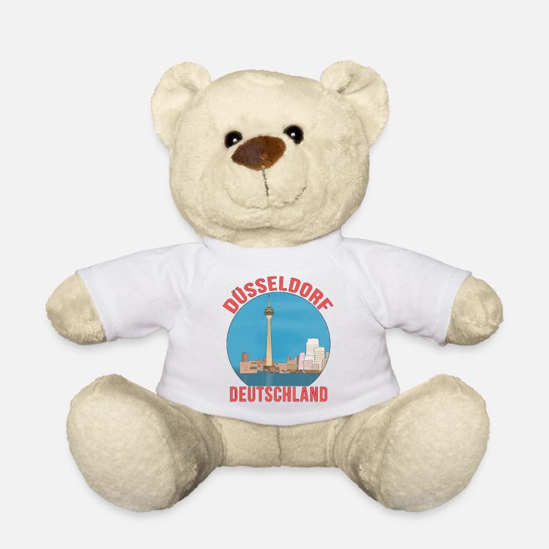 Düsseldorf Germany - Teddy Bear - white