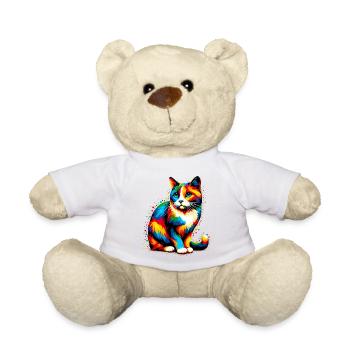 Cat - Teddy Bear - white - Front
