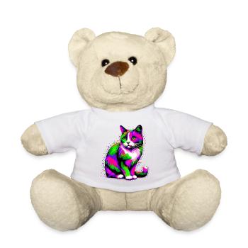 Cat - Teddy Bear - white - Front