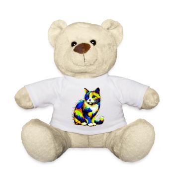 Cat - Teddy Bear - white - Front