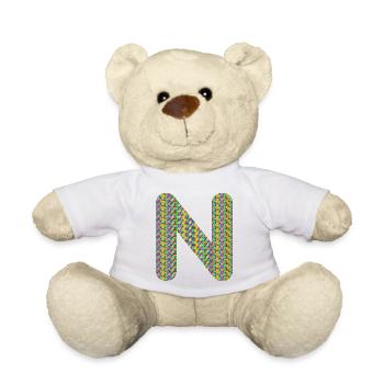 Buntes Herz N Design – Einzigartig & Stylisch! - Teddy - Weiß - Vorne