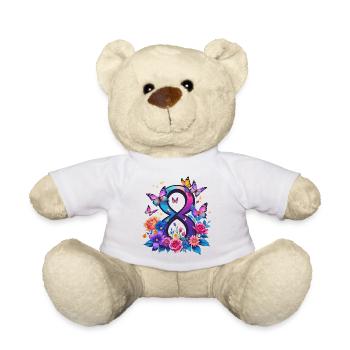 Frauentag: 8. Marsch gemeinsam für Stärke und Freiheit - Teddy - Weiß - Vorne