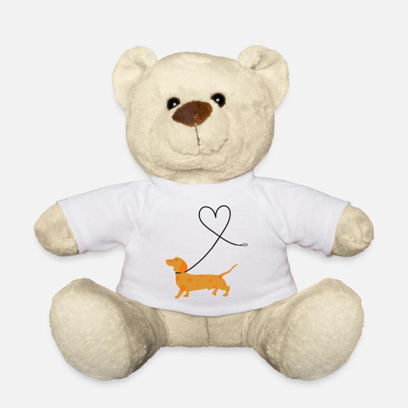 Teckel - Nounours - blanc