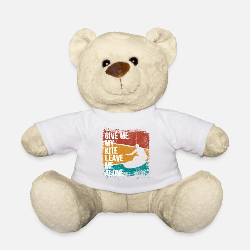 Solo Kite Surfer Silhouette Design - Teddy - Weiß