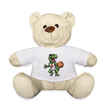 Basket-ball dinosaure T-Rex joueur de basket-ball - Nounours - blanc - Devant