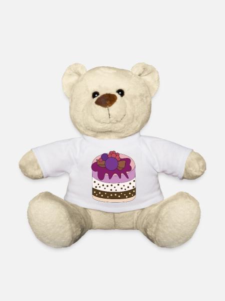 Tart - Teddy Bear - white